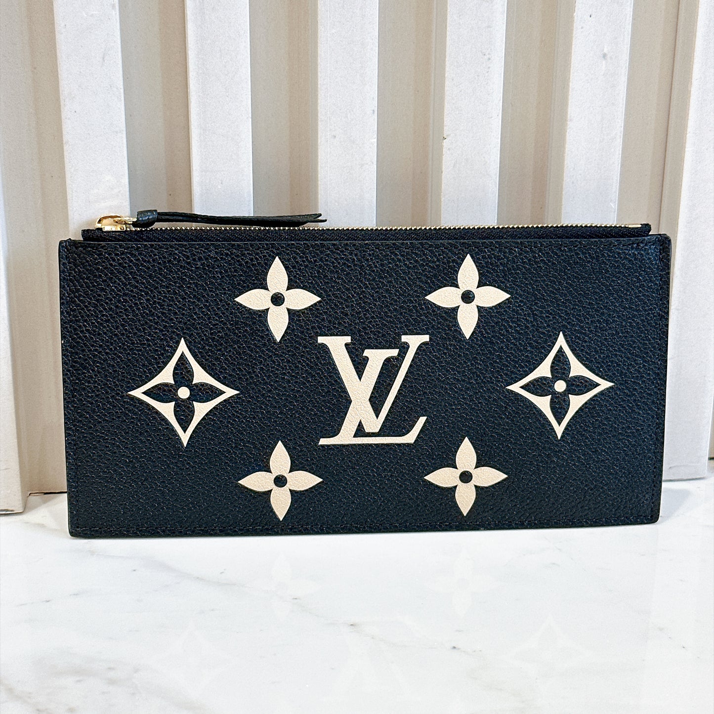 LV Bicolour Felicie Pochette in Black/Creme