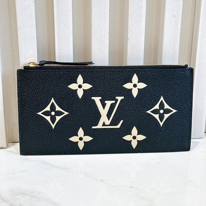 LV Bicolour Felicie Pochette in Black/Creme