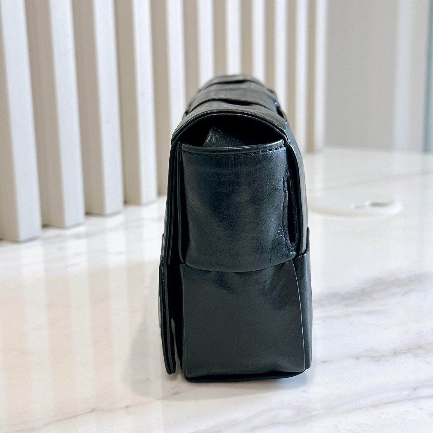 Bottega Veneta Paper Calfskin Intreccio Cassette Belt Bag