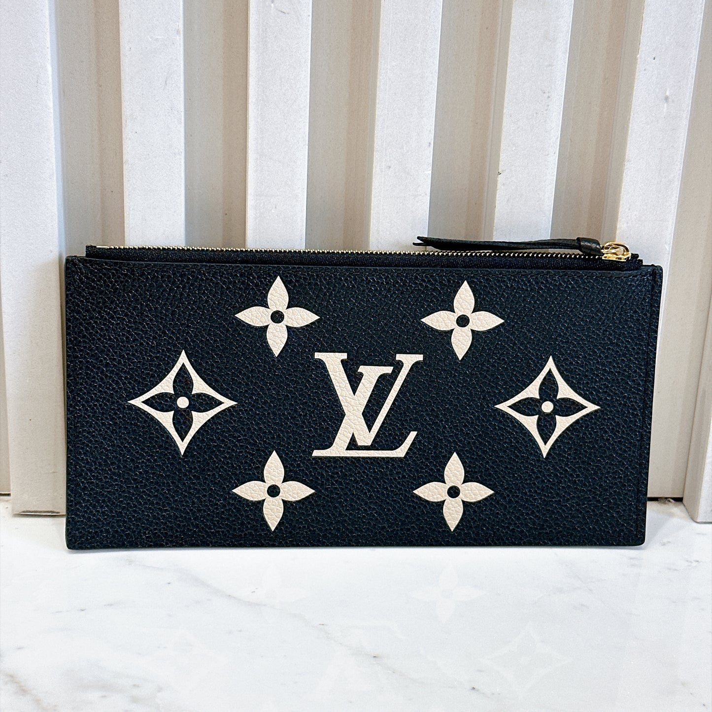 LV Bicolour Felicie Pochette in Black/Creme