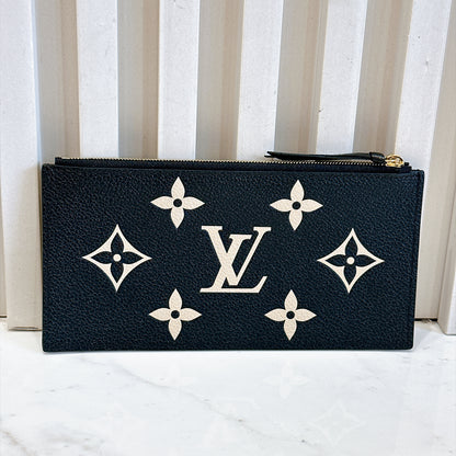 LV Bicolour Felicie Pochette in Black/Creme