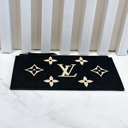 LV Bicolour Felicie Pochette in Black/Creme