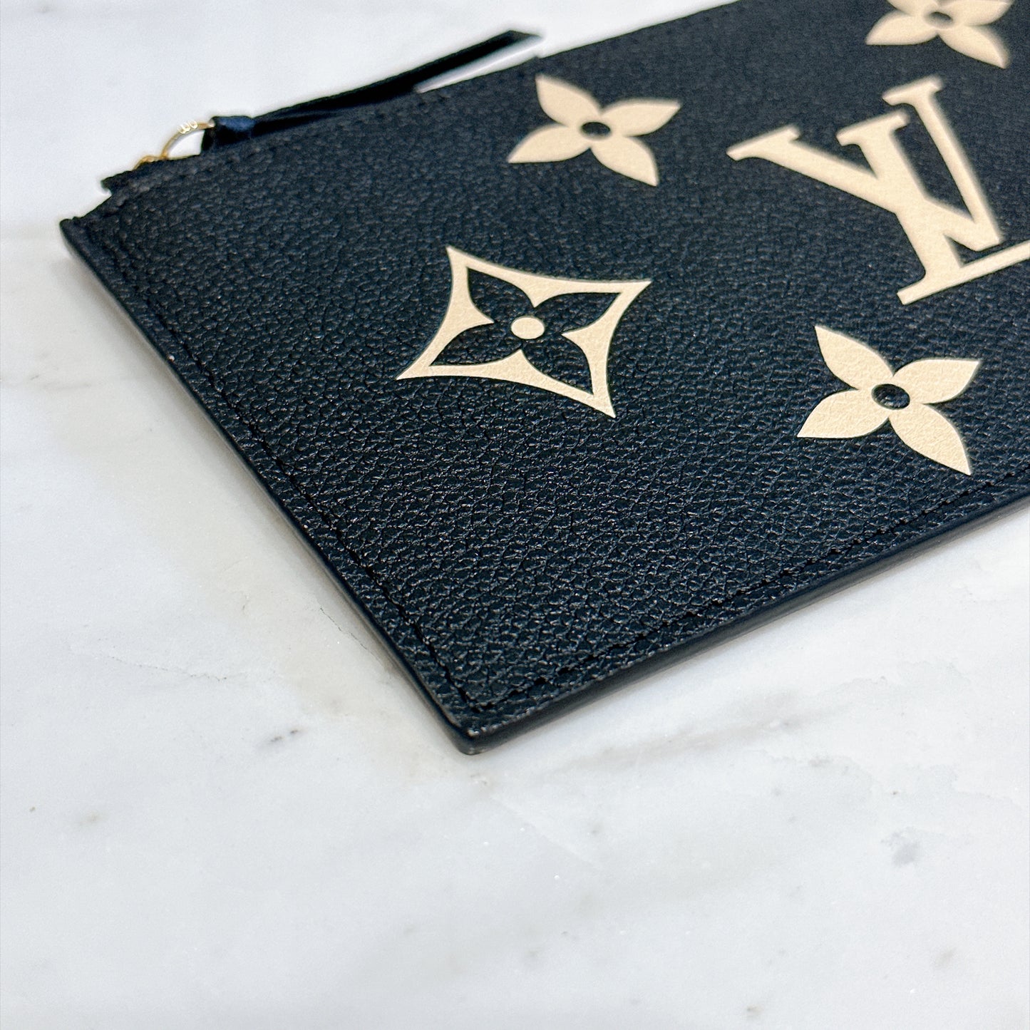 LV Bicolour Felicie Pochette in Black/Creme