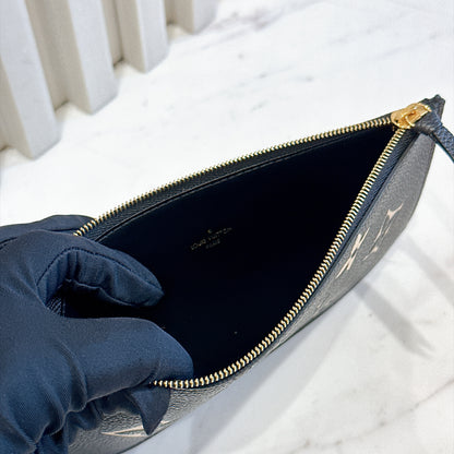LV Bicolour Felicie Pochette in Black/Creme