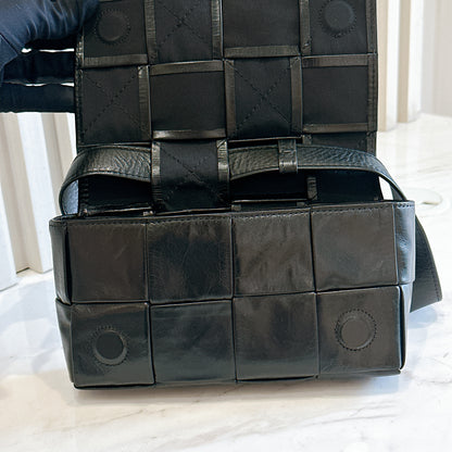 Bottega Veneta Paper Calfskin Intreccio Cassette Belt Bag