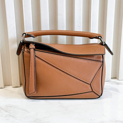 Loewe Mini Puzzle in Tan