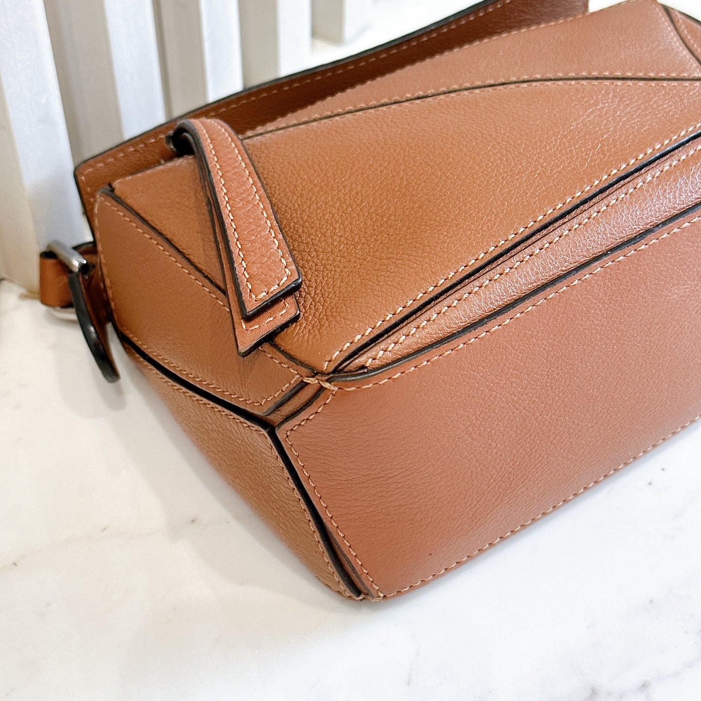 Loewe Mini Puzzle in Tan