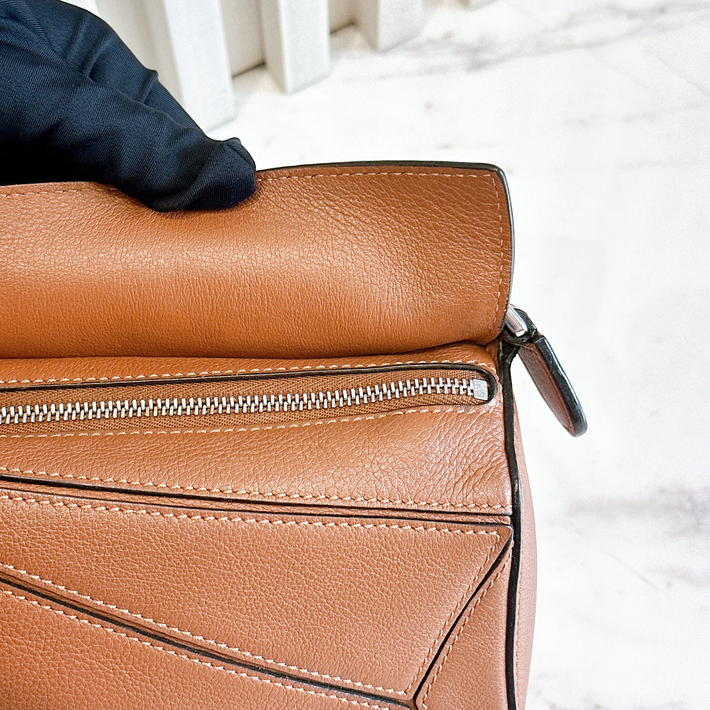 Loewe Mini Puzzle in Tan