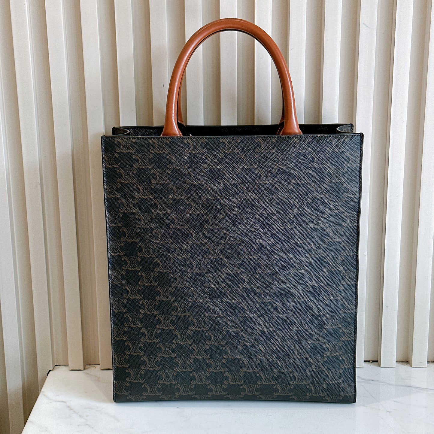 Celine Triomphe Cabas Vertical in Medium