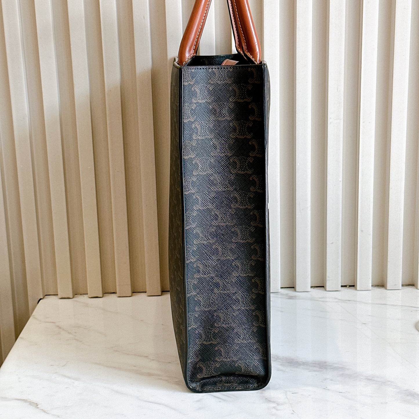 Celine Triomphe Cabas Vertical in Medium