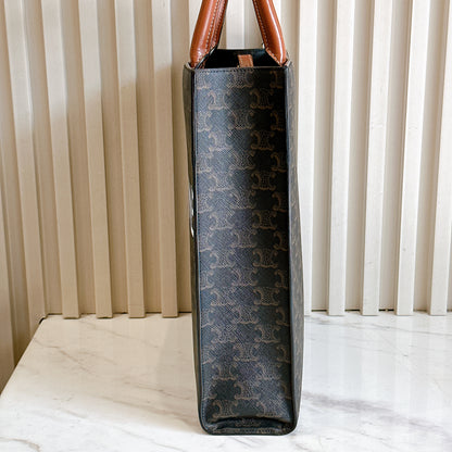 Celine Triomphe Cabas Vertical in Medium