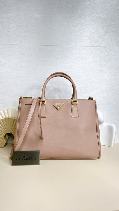 Prada Saffiano Gallieria Pink in Medium
