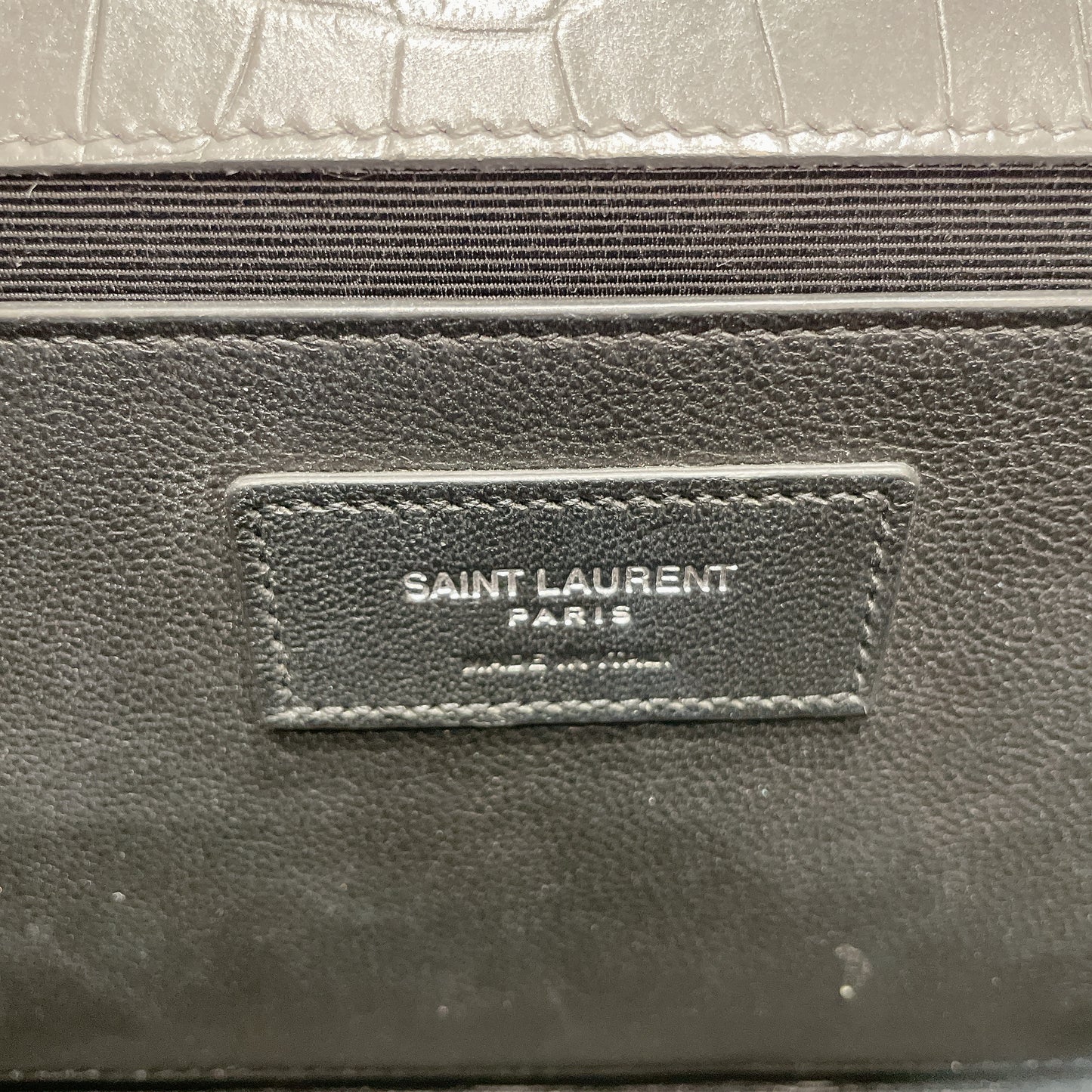 YSL Medium Kate With Tassel in Grey SHW
