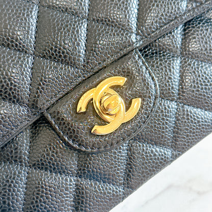 Chanel Classic Flap Medium In Black Caviar GHW