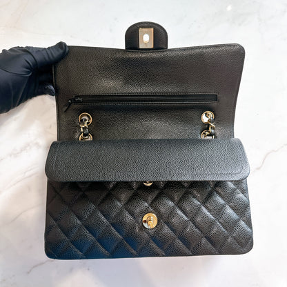 Chanel Classic Flap Medium In Black Caviar GHW