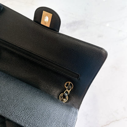 Chanel Classic Flap Medium In Black Caviar GHW