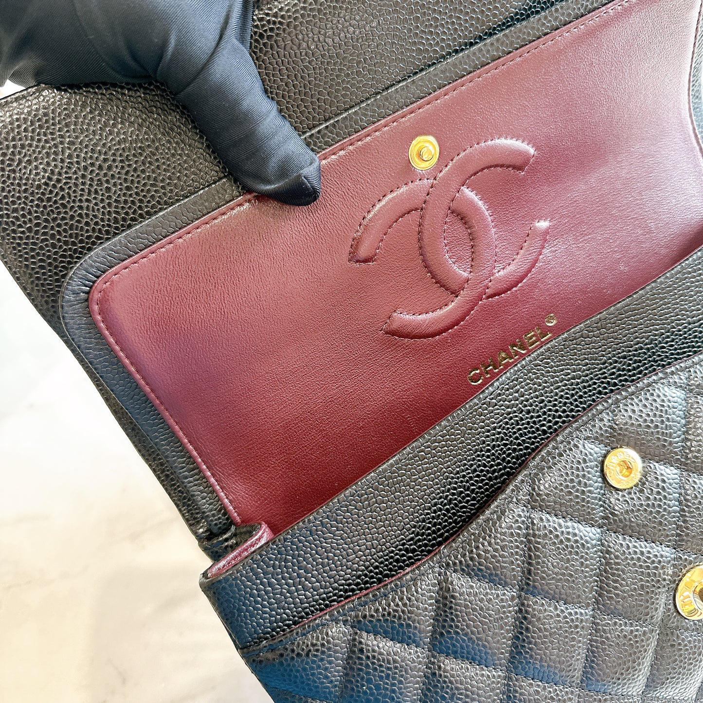 Chanel Classic Flap Medium In Black Caviar GHW