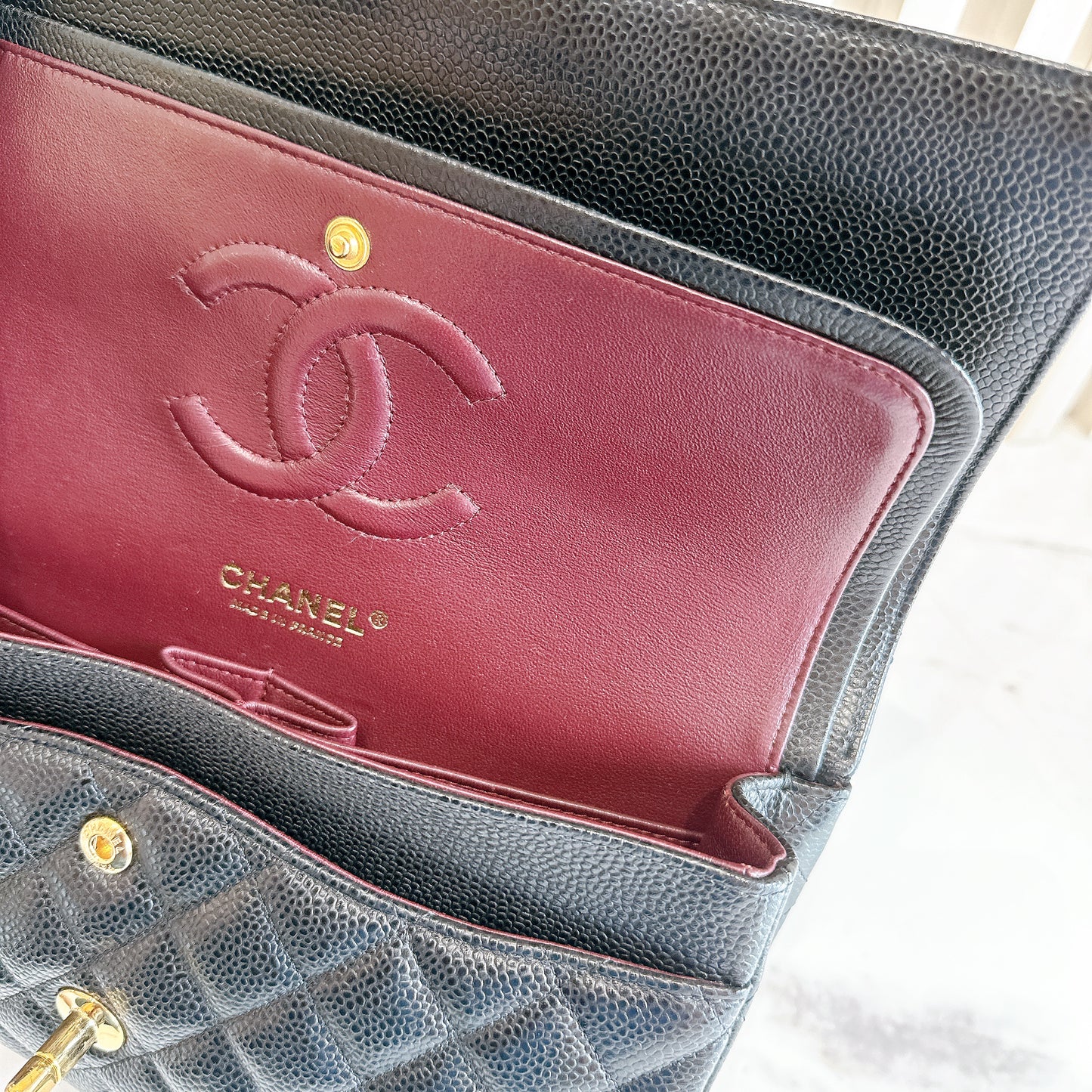 Chanel Classic Flap Medium In Black Caviar GHW
