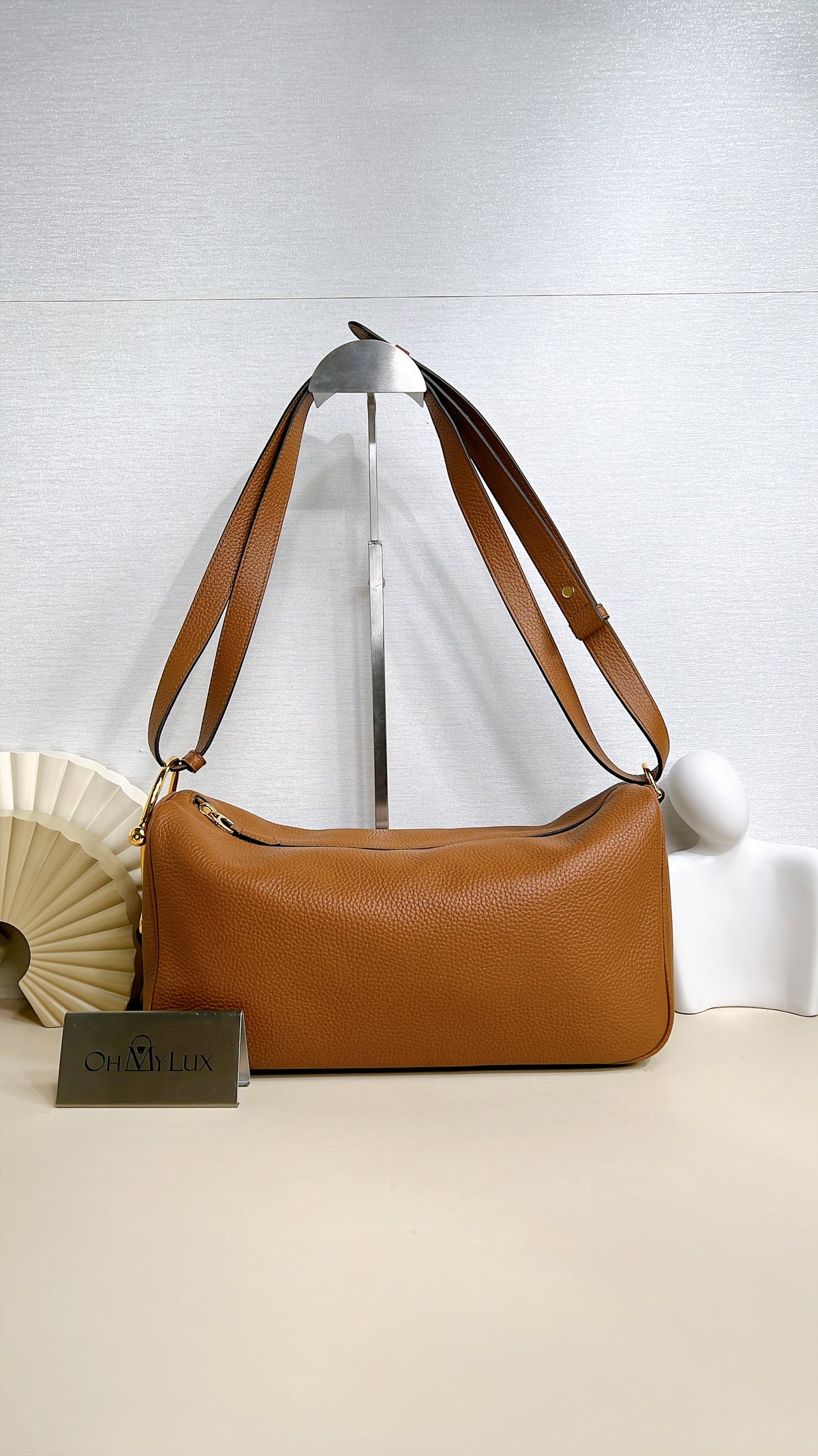Gucci Half Horsebit Medium Bag Brown