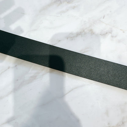 Gucci Black Leather Silver Interlocking Belt