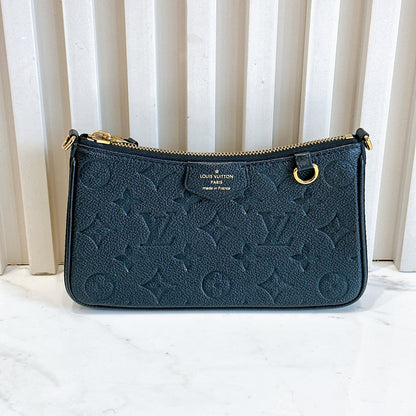 LV Easy Pouch in Black Empreinte