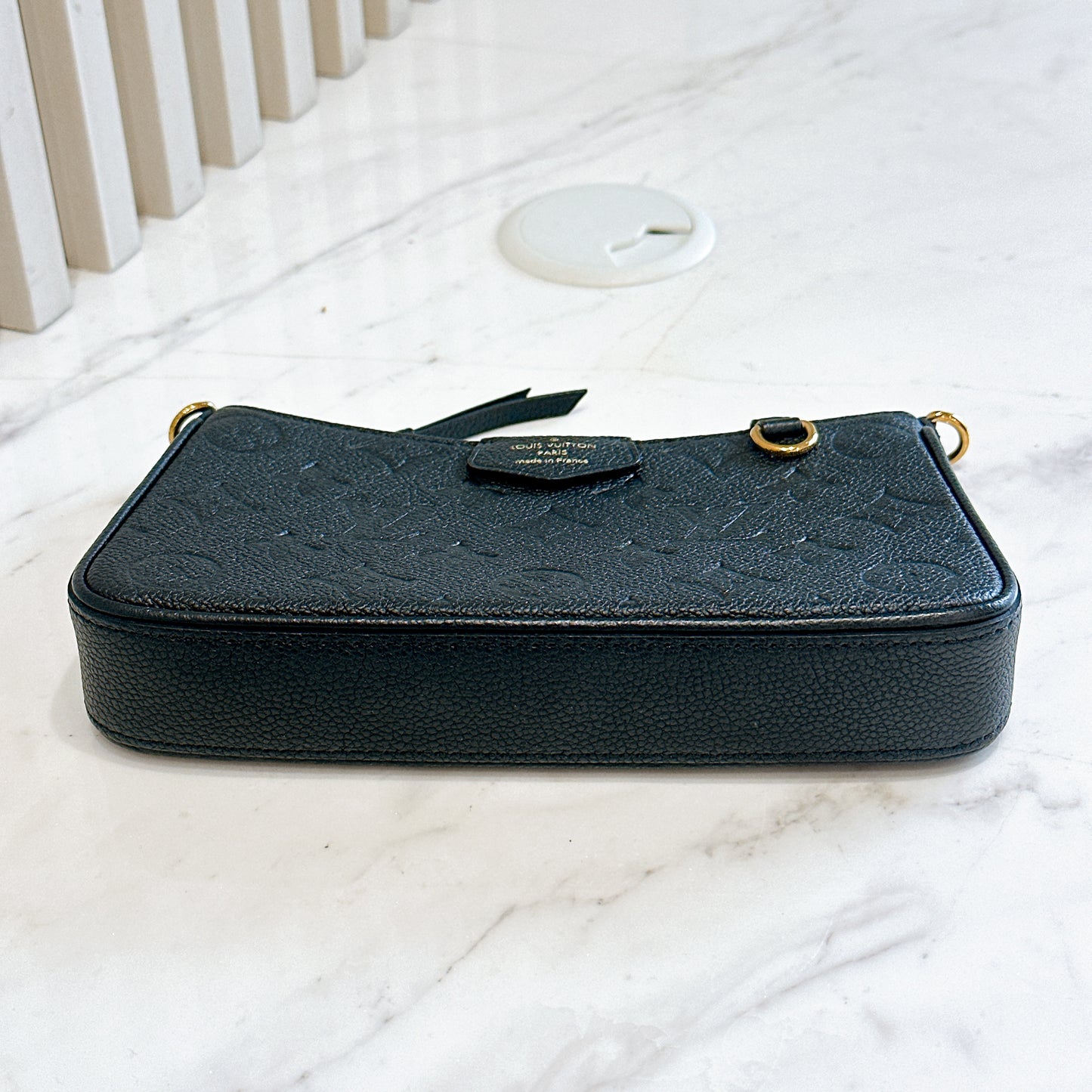 LV Easy Pouch in Black Empreinte