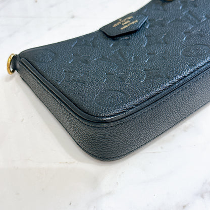 LV Easy Pouch in Black Empreinte