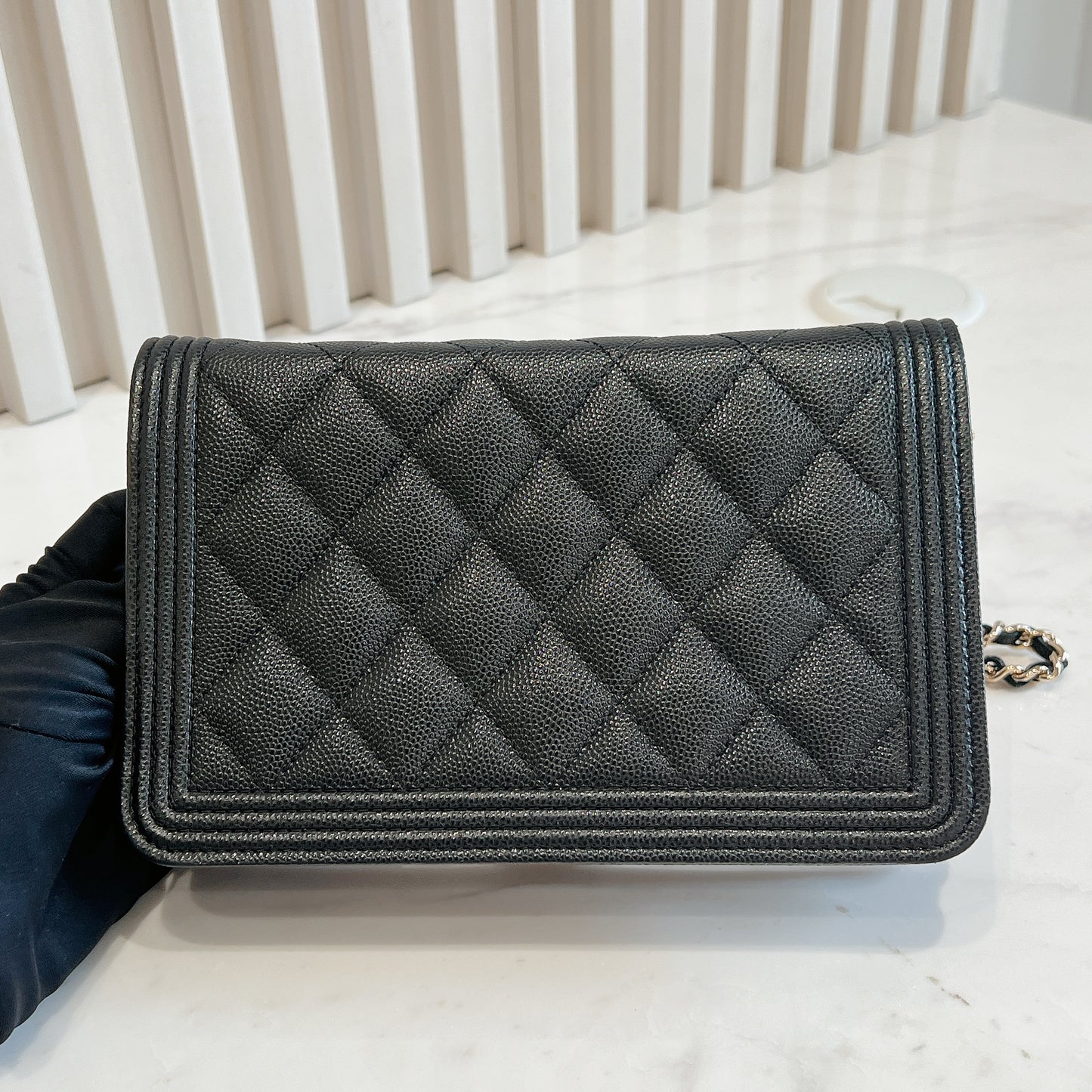 Chanel Boy WOC in Black GHW