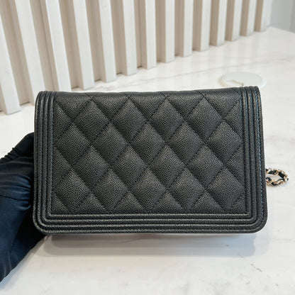 Chanel Boy WOC in Black GHW