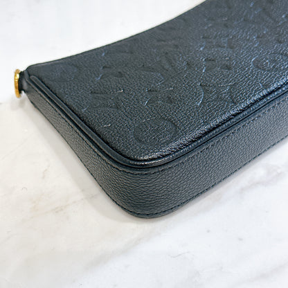 LV Easy Pouch in Black Empreinte