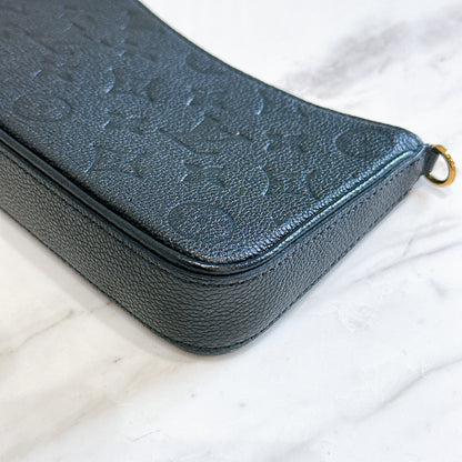 LV Easy Pouch in Black Empreinte