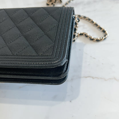 Chanel Boy WOC in Black GHW