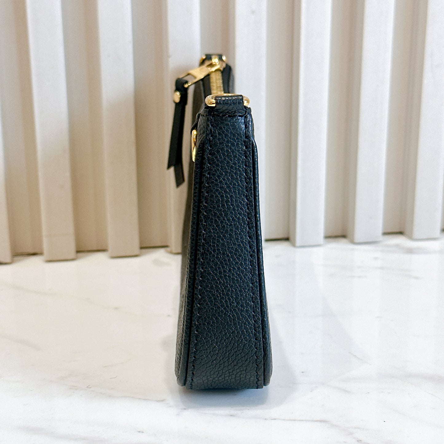 LV Easy Pouch in Black Empreinte