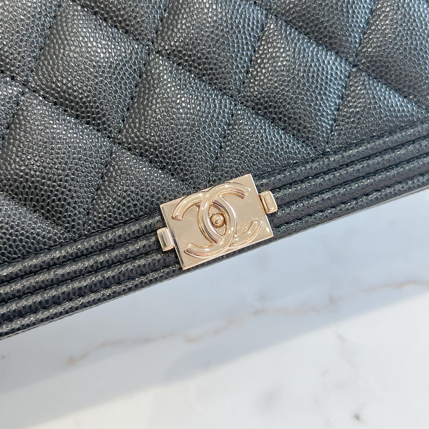 Chanel Boy WOC in Black GHW