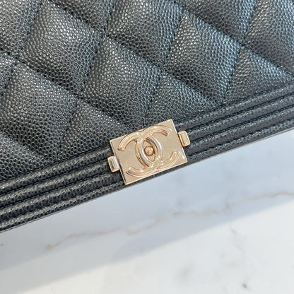 Chanel Boy WOC in Black GHW