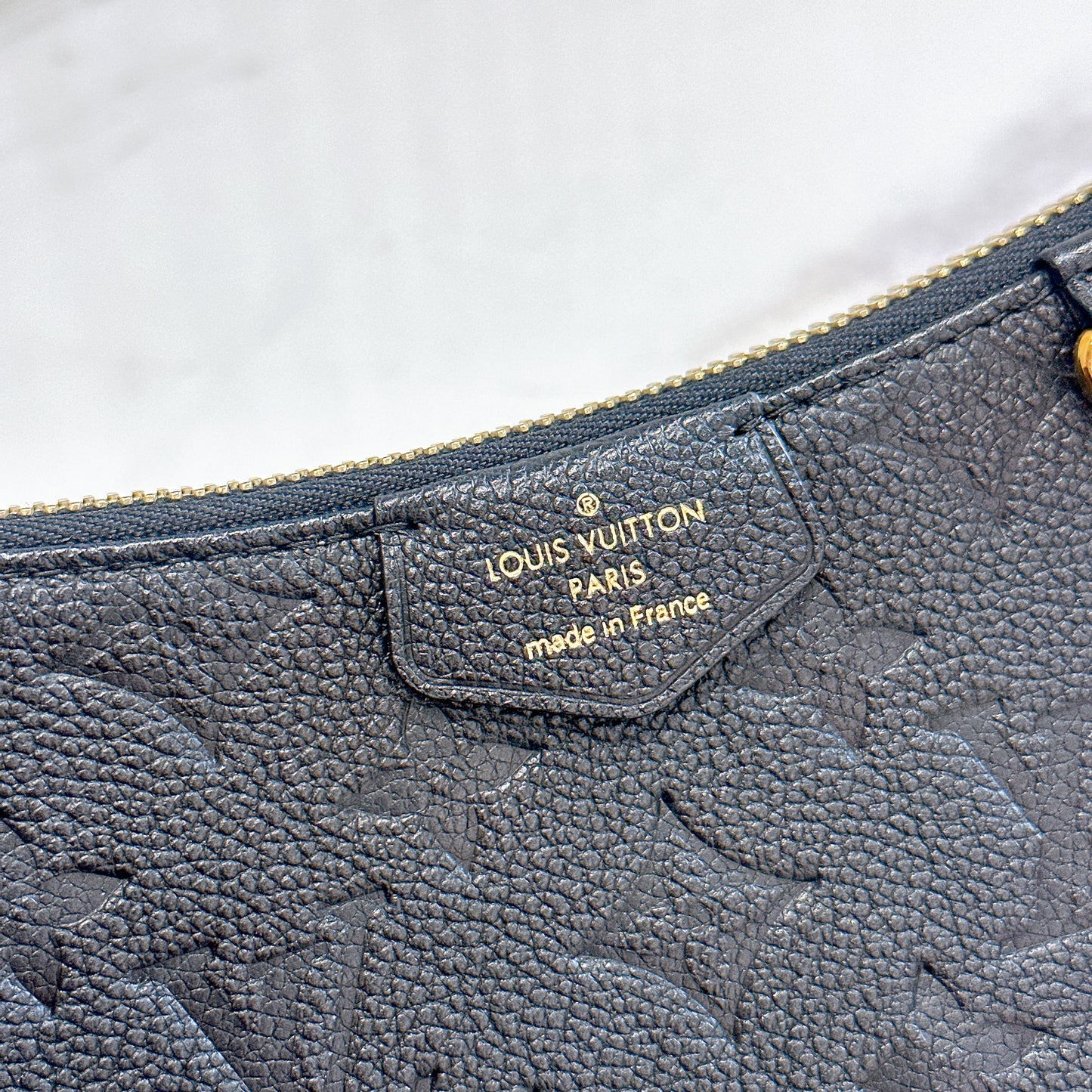 LV Easy Pouch in Black Empreinte