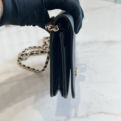Chanel Boy WOC in Black GHW