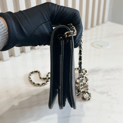 Chanel Boy WOC in Black GHW