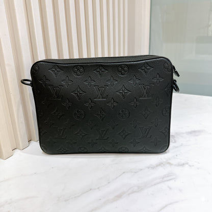 LV Trio Messenger Bag in Monogram Shadow Leather