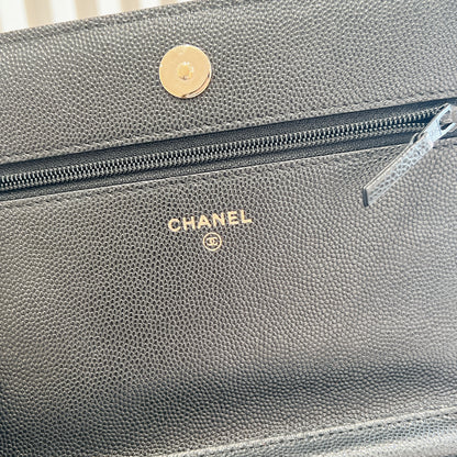 Chanel Boy WOC in Black GHW