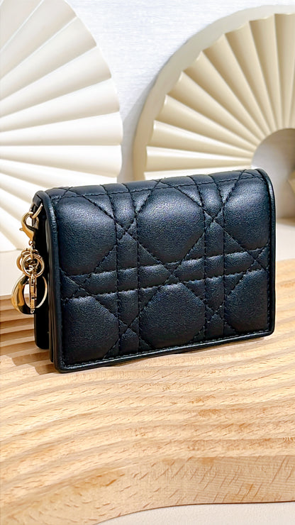 Lady Dior Wallet in Black
