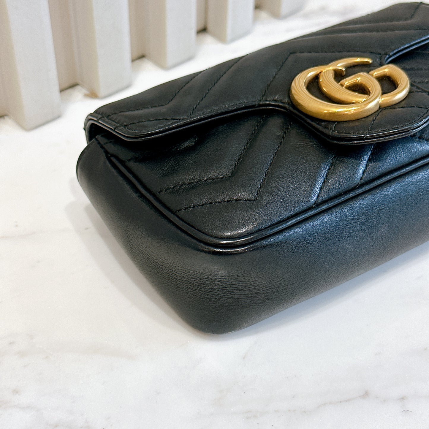Gucci Marmont Supermini in Black