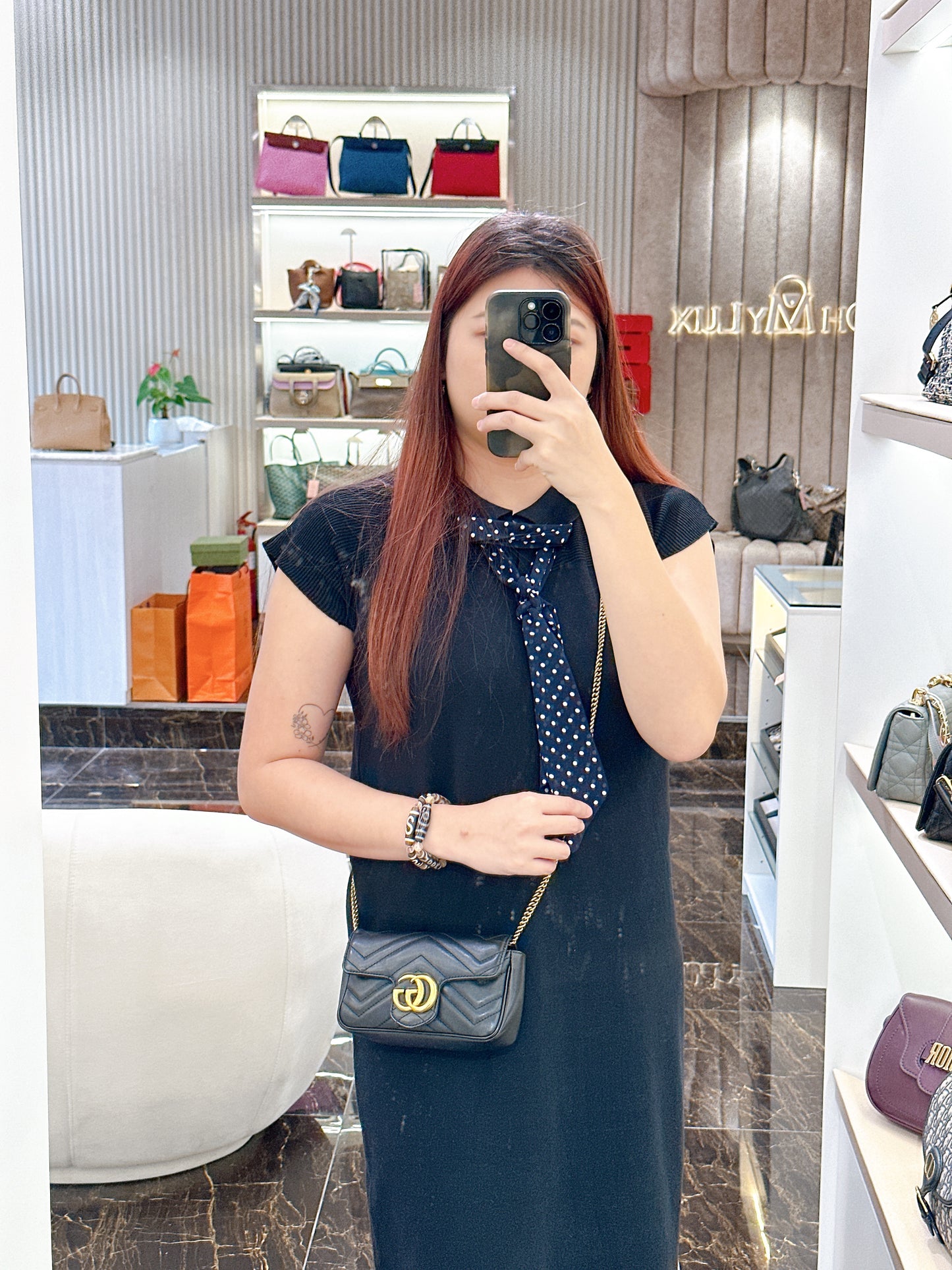 Gucci Marmont Supermini in Black