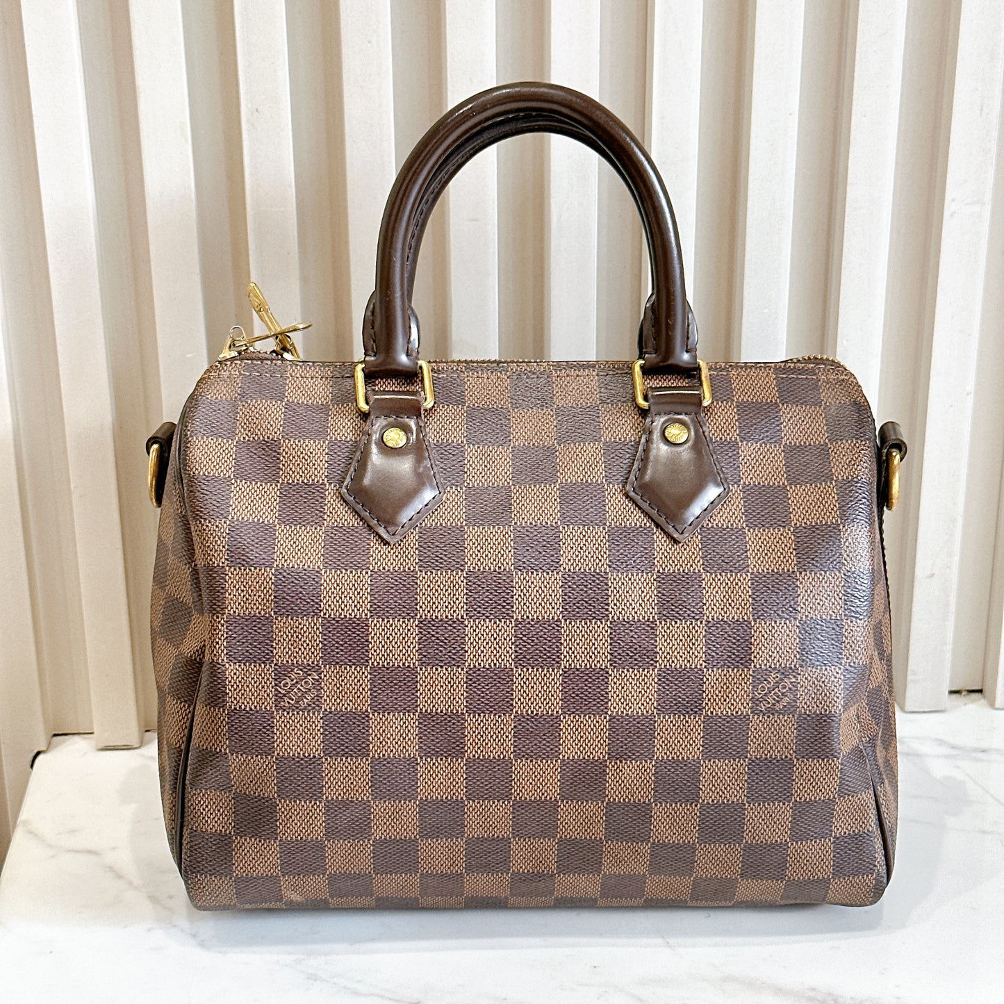 LV Damier Ebene Speedy 25 Bandouliere