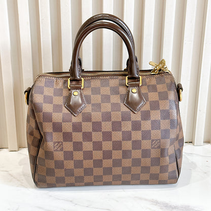 LV Damier Ebene Speedy 25 Bandouliere
