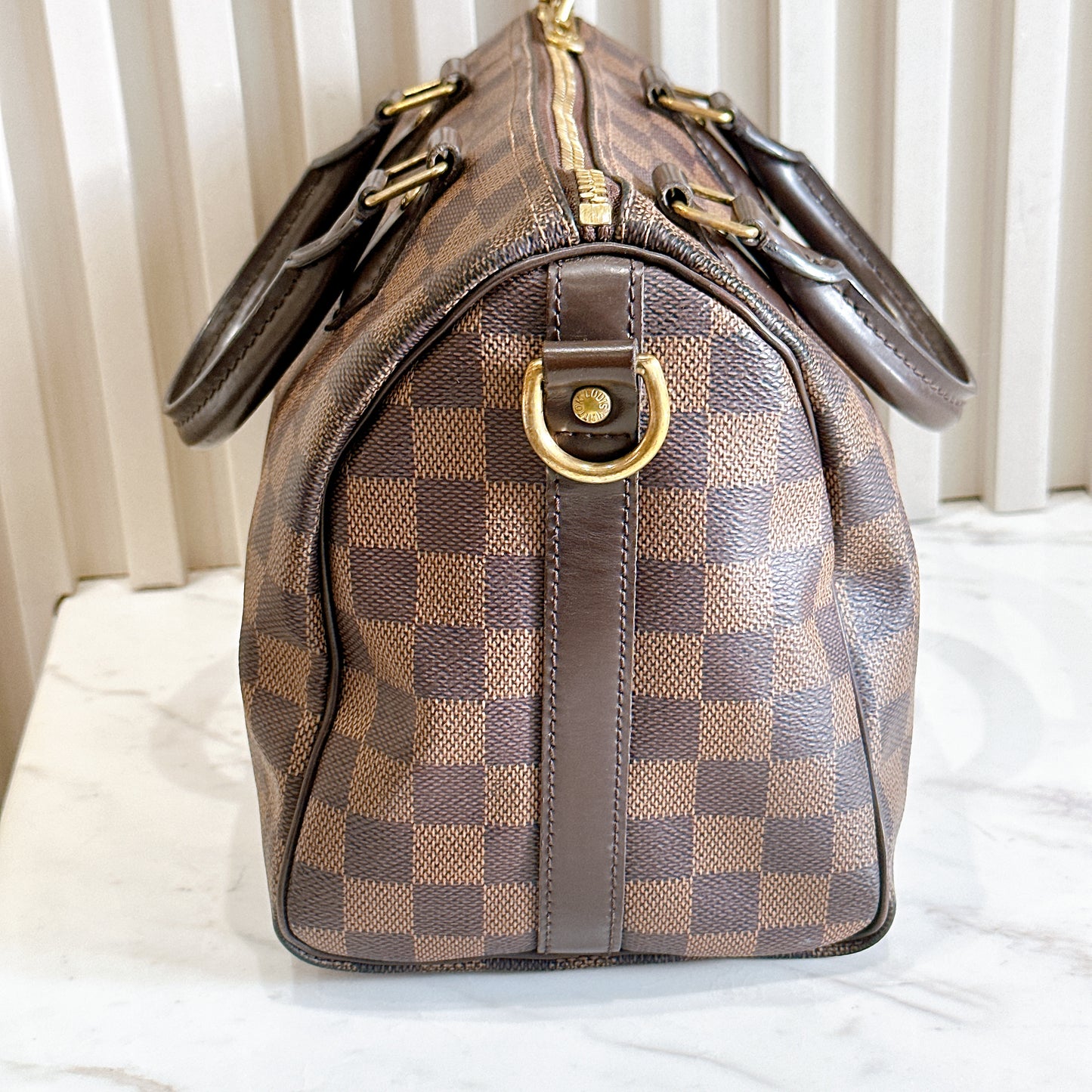 LV Damier Ebene Speedy 25 Bandouliere