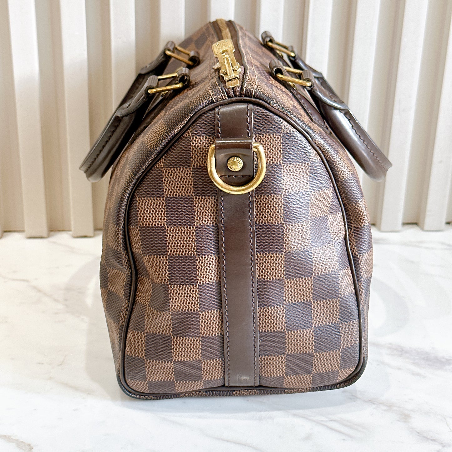 LV Damier Ebene Speedy 25 Bandouliere
