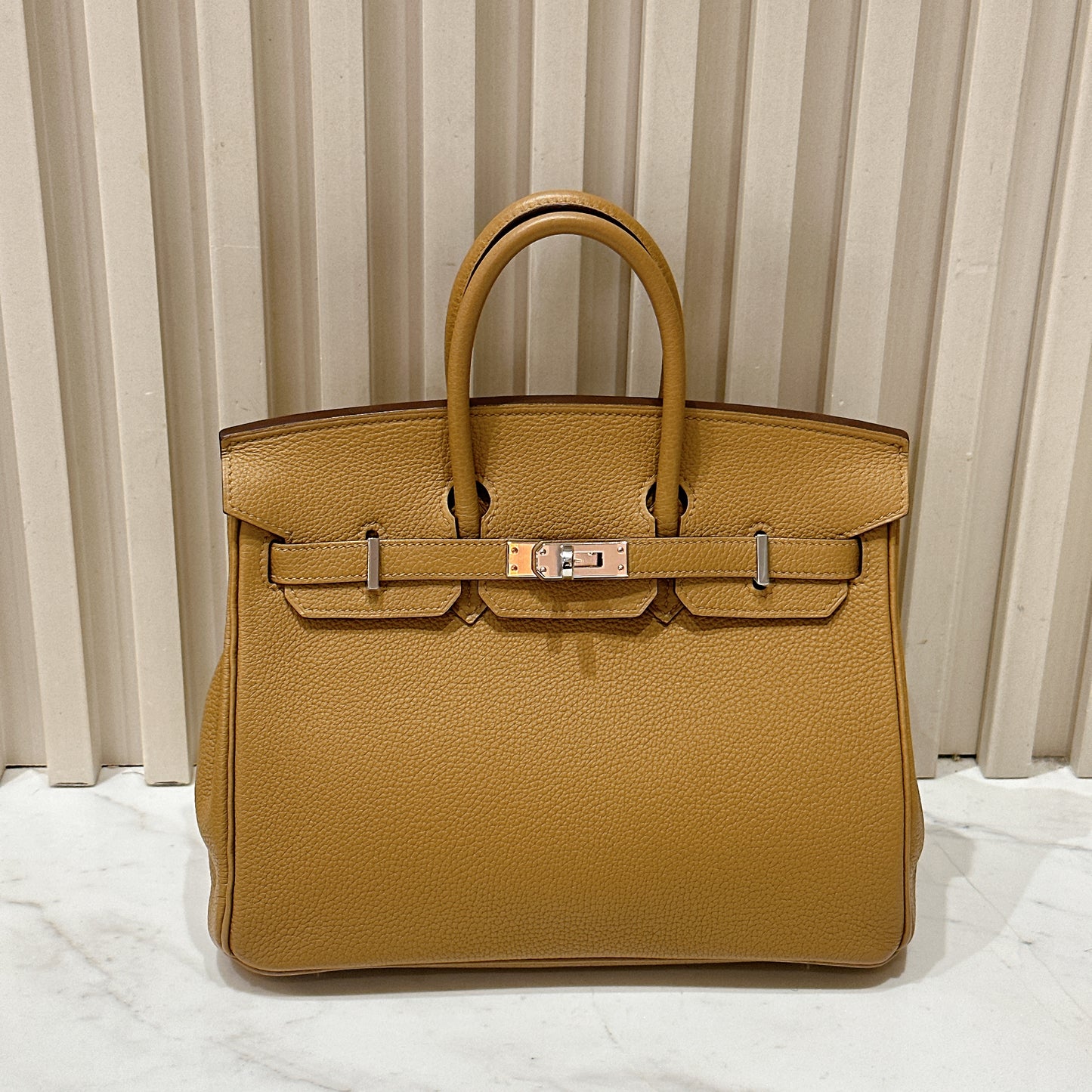 Hermes Birkin 25 Biscuits PHW