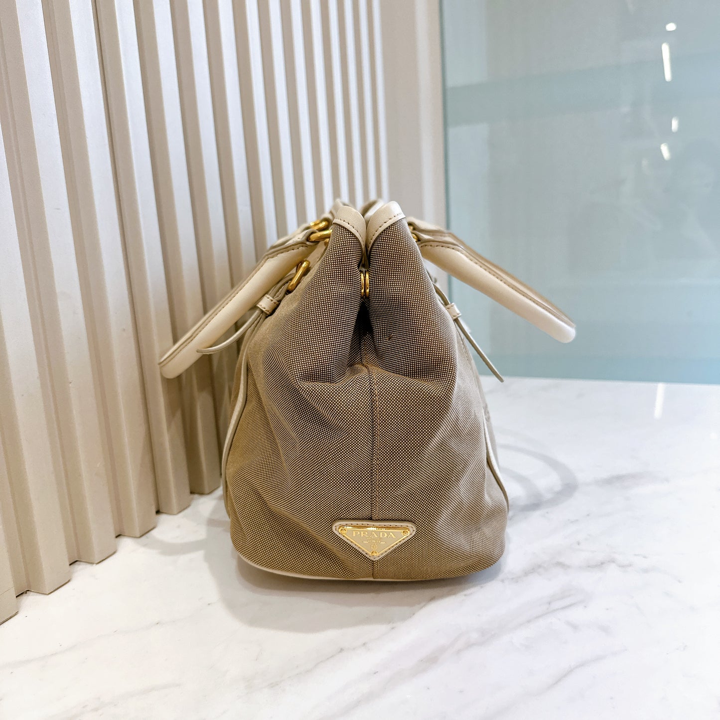 Prada Jacquard Logo Tote Bag