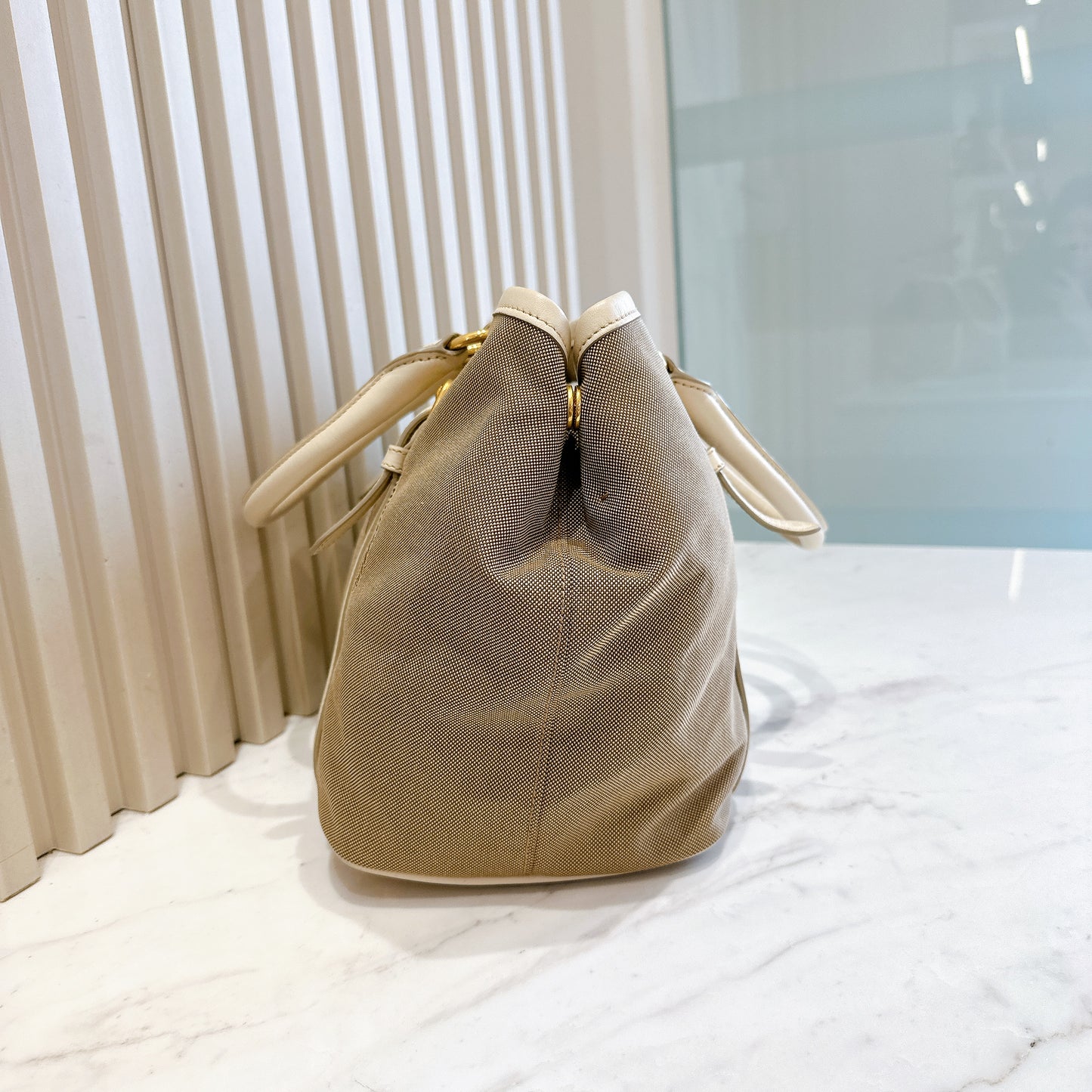 Prada Jacquard Logo Tote Bag
